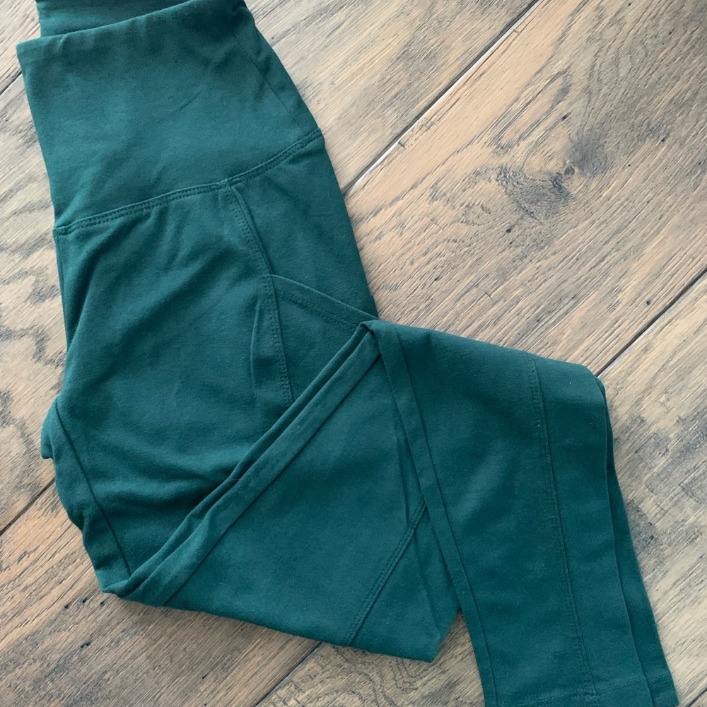 Emerald High Waisted Leggings with Pockets